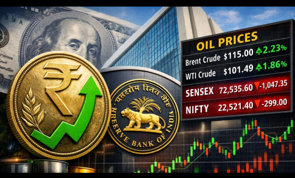 Indian stock market trading floor with Sensex and Nifty 50 charts showing volatile session on September 30 2026
