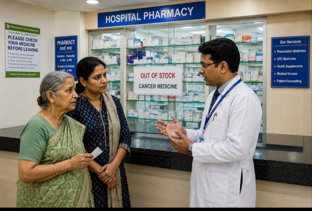 Bottles and packs of cancer medicines highlighting pricing concerns raised in the Supreme Court