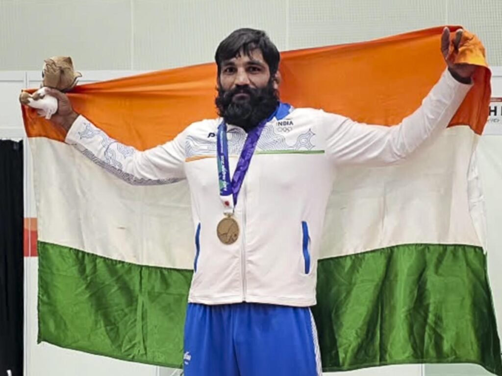 Sunil Kumar wins bronze in men’s Greco-Roman 87kg wrestling at Asian Games 2026